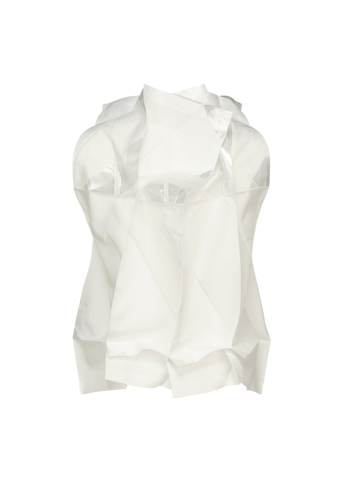 A detail shot of the 132 5. ISSEY MIYAKE No.10-1 shirt.