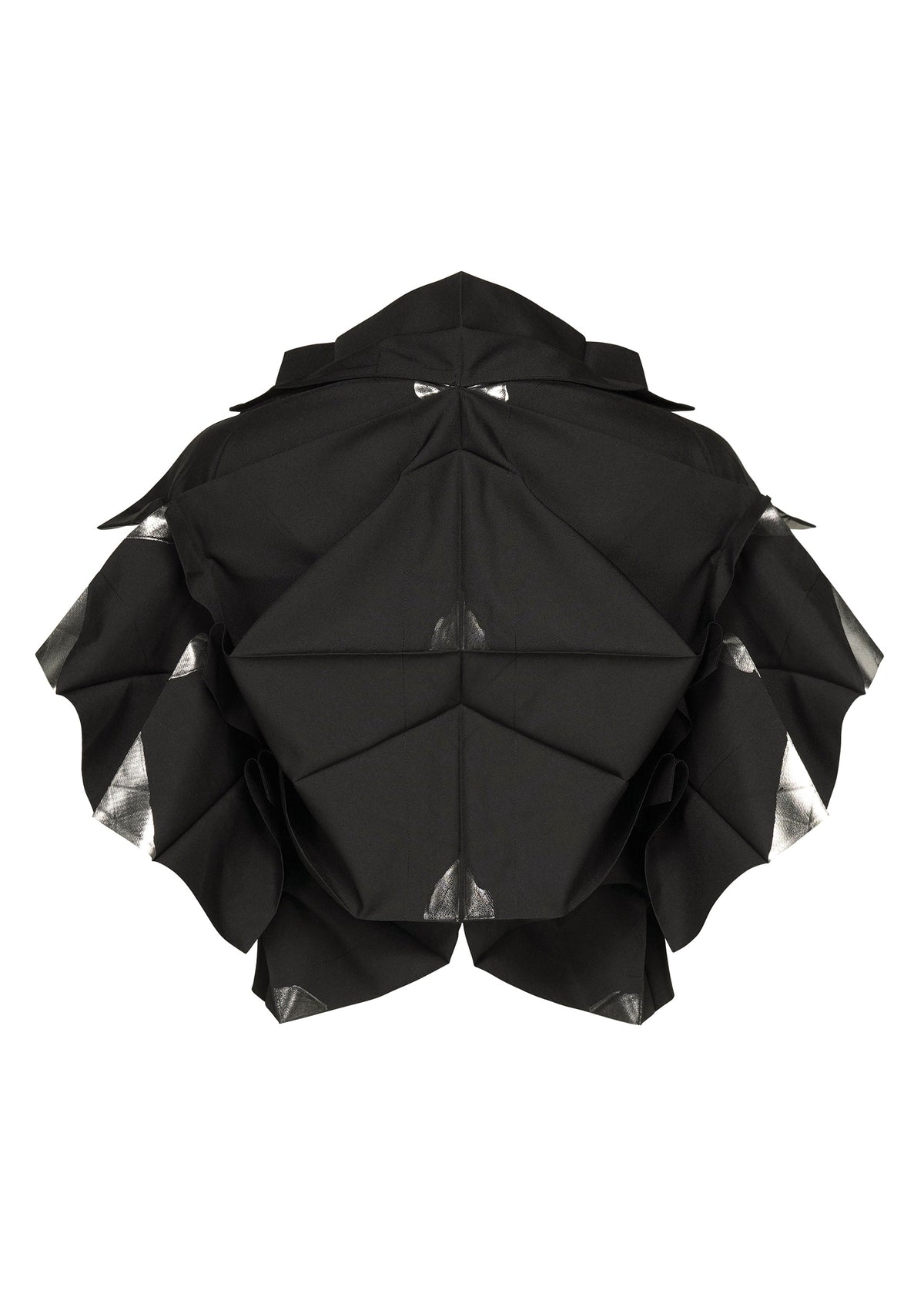 A detail shot of the 132 5. ISSEY MIYAKE No.10-1 cardigan.