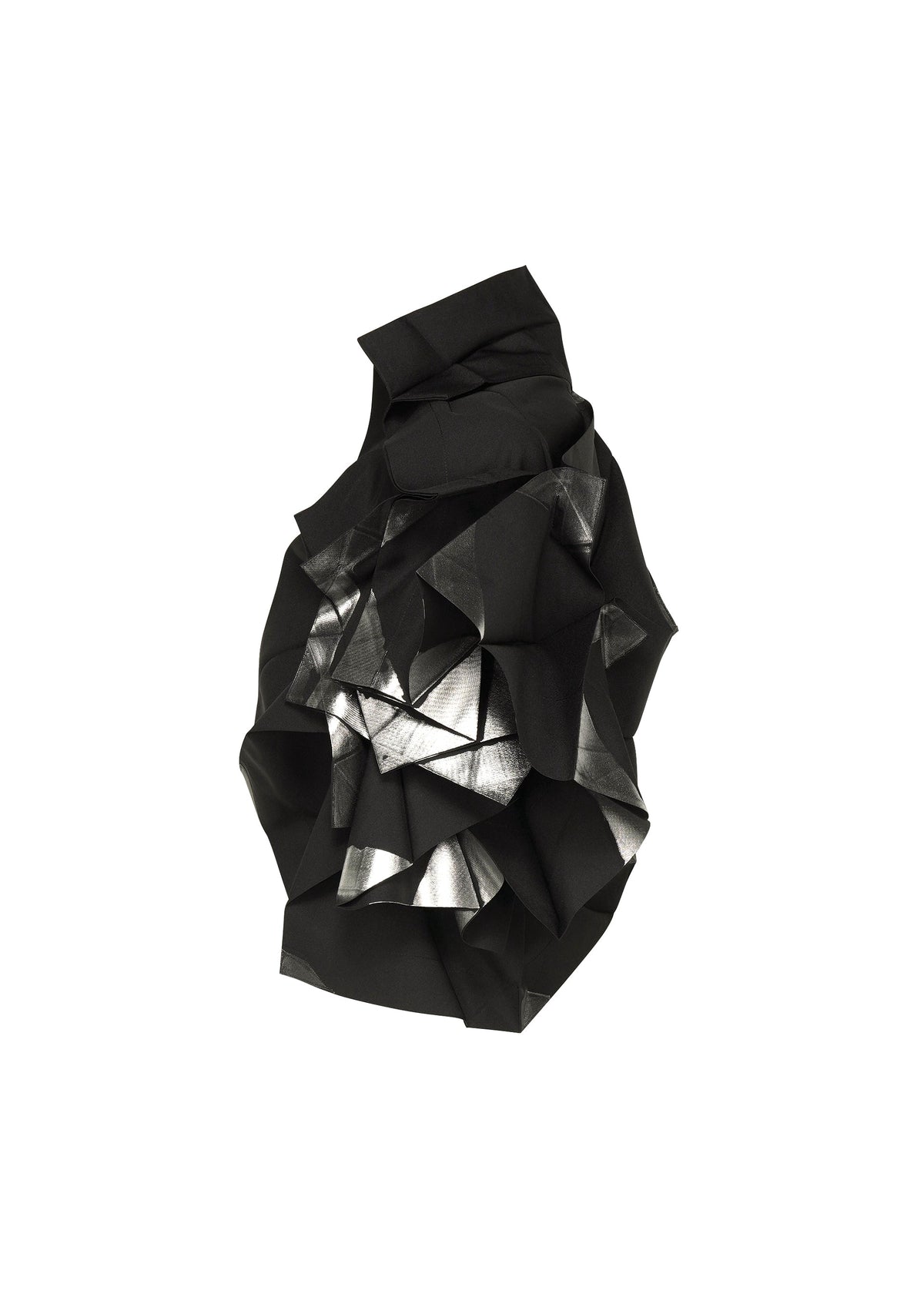 A detail shot of the 132 5. ISSEY MIYAKE No.10-1 cardigan.
