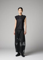 A model wears the 132 5. ISSEY MIYAKE F-KN f-kn-top-black.