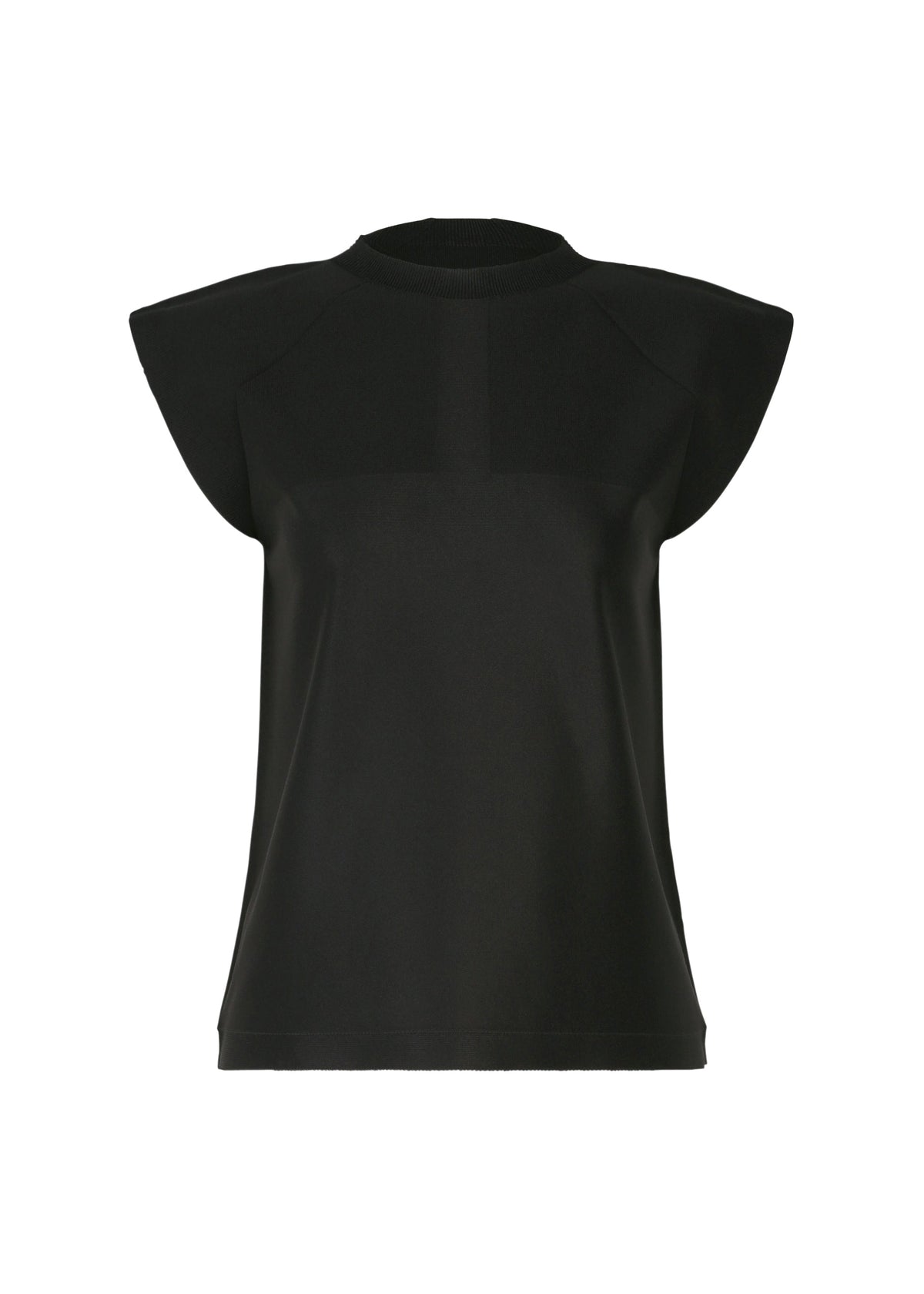 A product shot of the 132 5. ISSEY MIYAKE F-KN top in black.