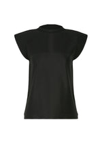 A product shot of the 132 5. ISSEY MIYAKE F-KN top in black.