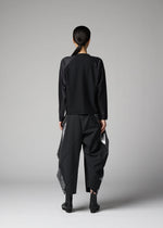 A model wears the 132 5. ISSEY MIYAKE F-KN f-kn-top-black-1.