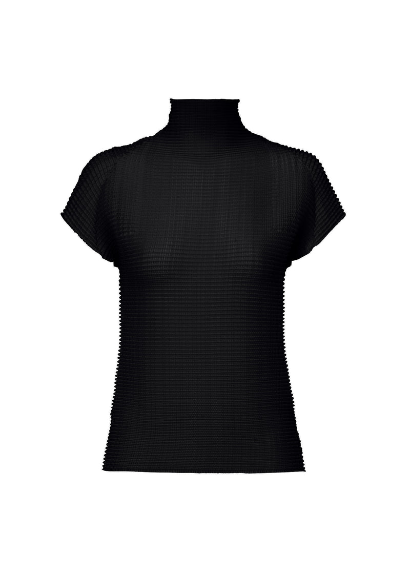 WOOLY PLEATS BK/WT-48 Top Black