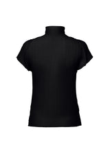 WOOLY PLEATS BK/WT-48 Top Black