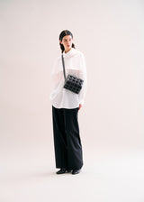 SPIRAL GRID-38 Bag Off White