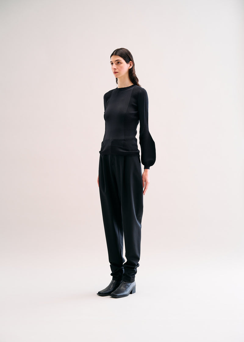 WOOL GABARDINE Trousers Black