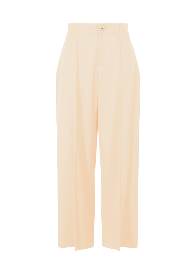 WOOL GABARDINE Trousers Off White