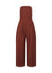 WOOL GABARDINE Jumpsuit Bordeaux