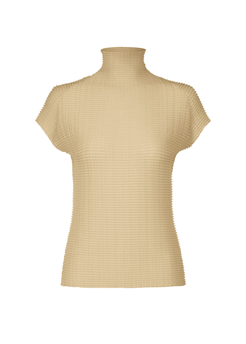 WOOLY PLEATS-38 Top Light Beige