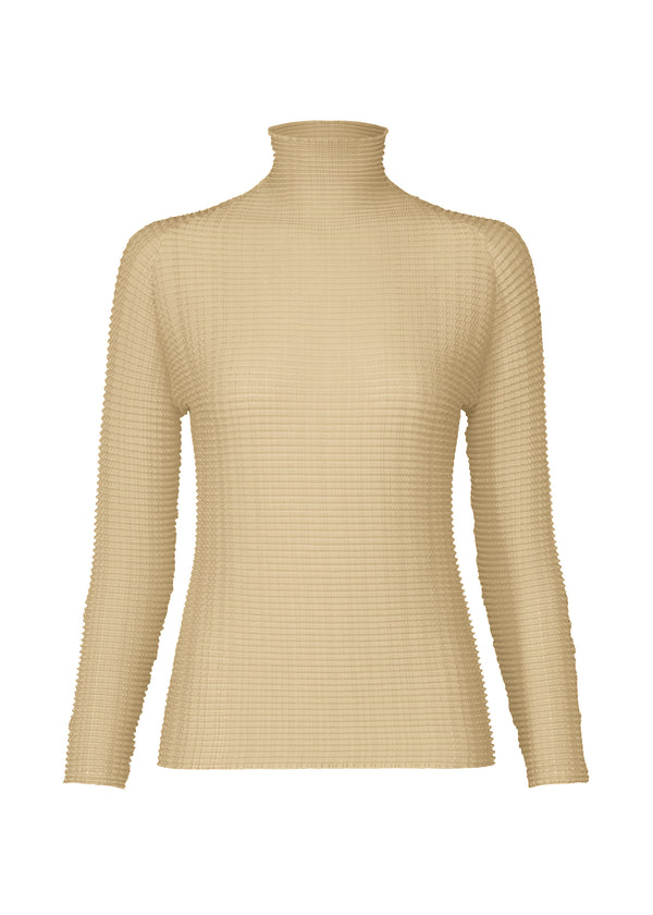 WOOLY PLEATS-38 Top Light Beige