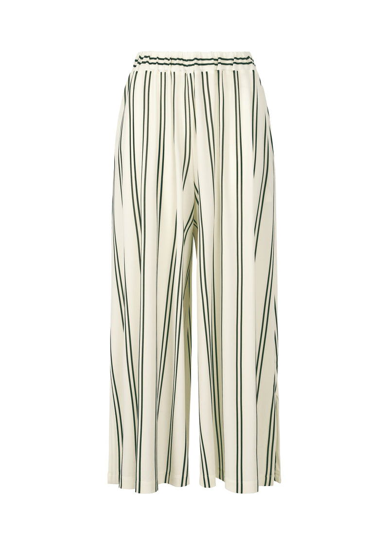 STRIPE DRAPE JERSEY Trousers White