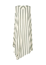 STRIPE DRAPE JERSEY Dress White