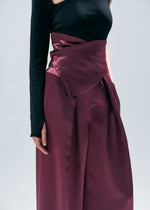 GLEAM WIDE PANTS Trousers Black