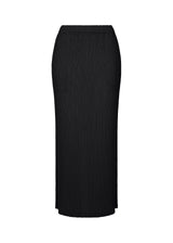 HATCHING PLEATS Skirt Black