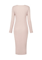 HATCHING PLEATS Dress Black