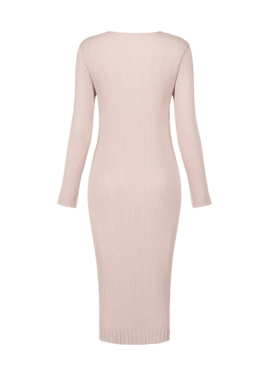 HATCHING PLEATS Dress Black