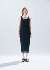 HATCHING PLEATS 2 Dress Black