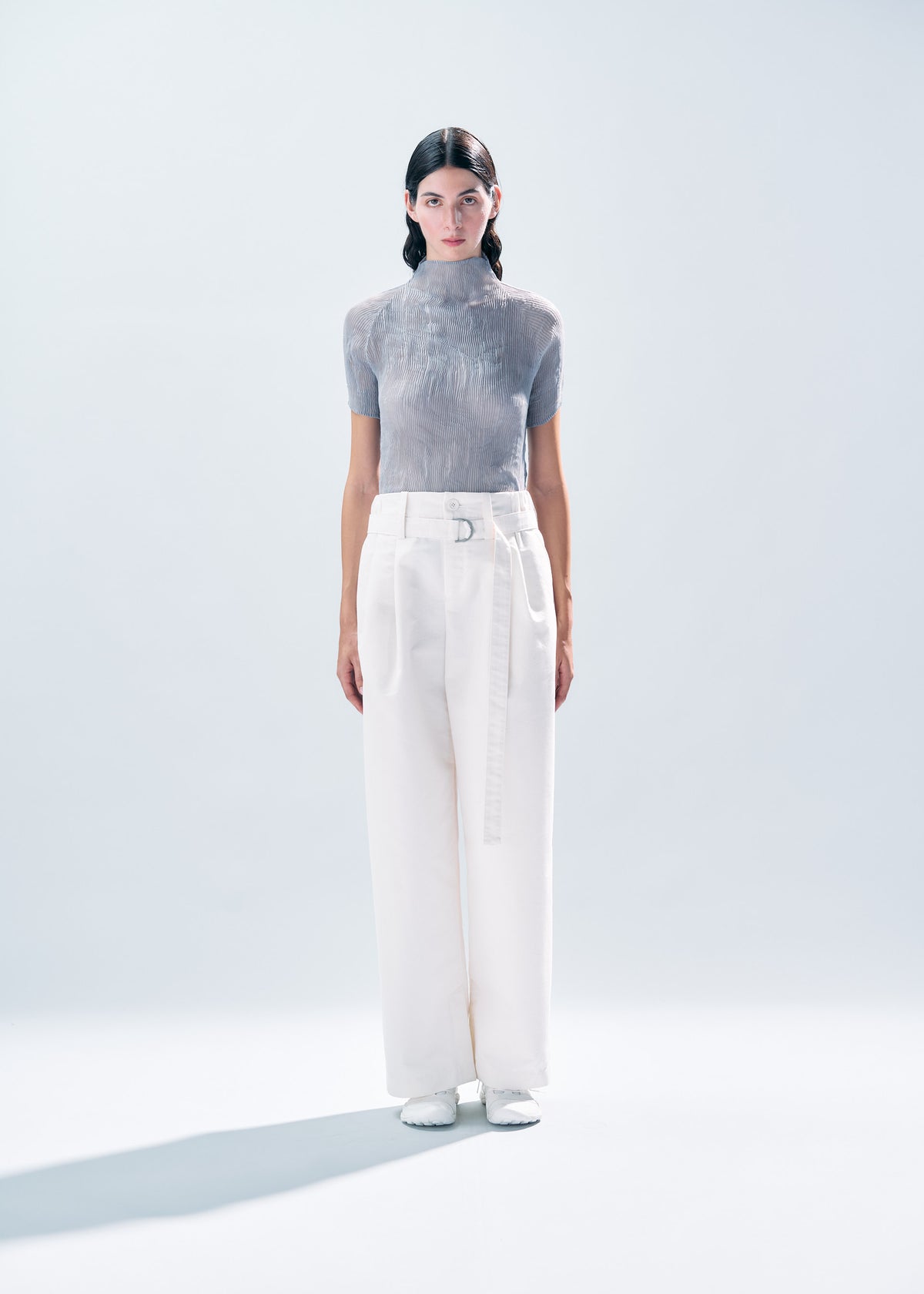 CHIFFON TWIST JUNE Top Grey