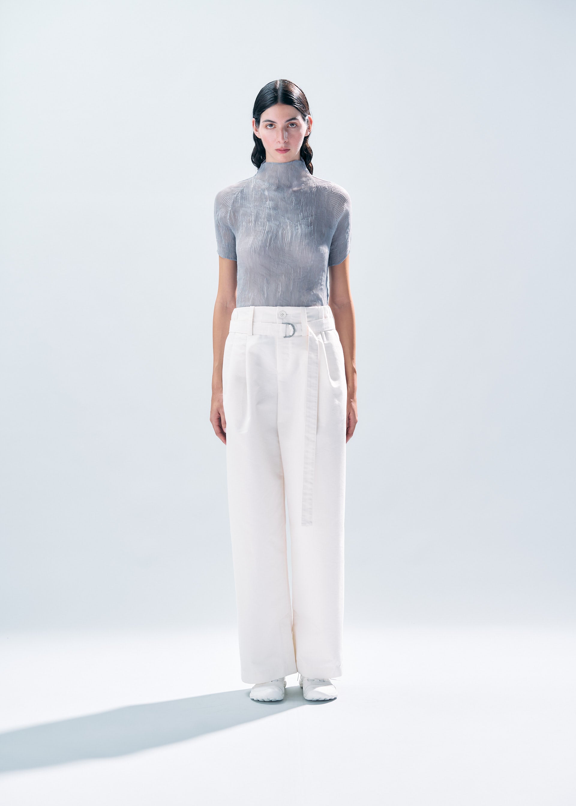 CHIFFON TWIST JUNE Top Grey