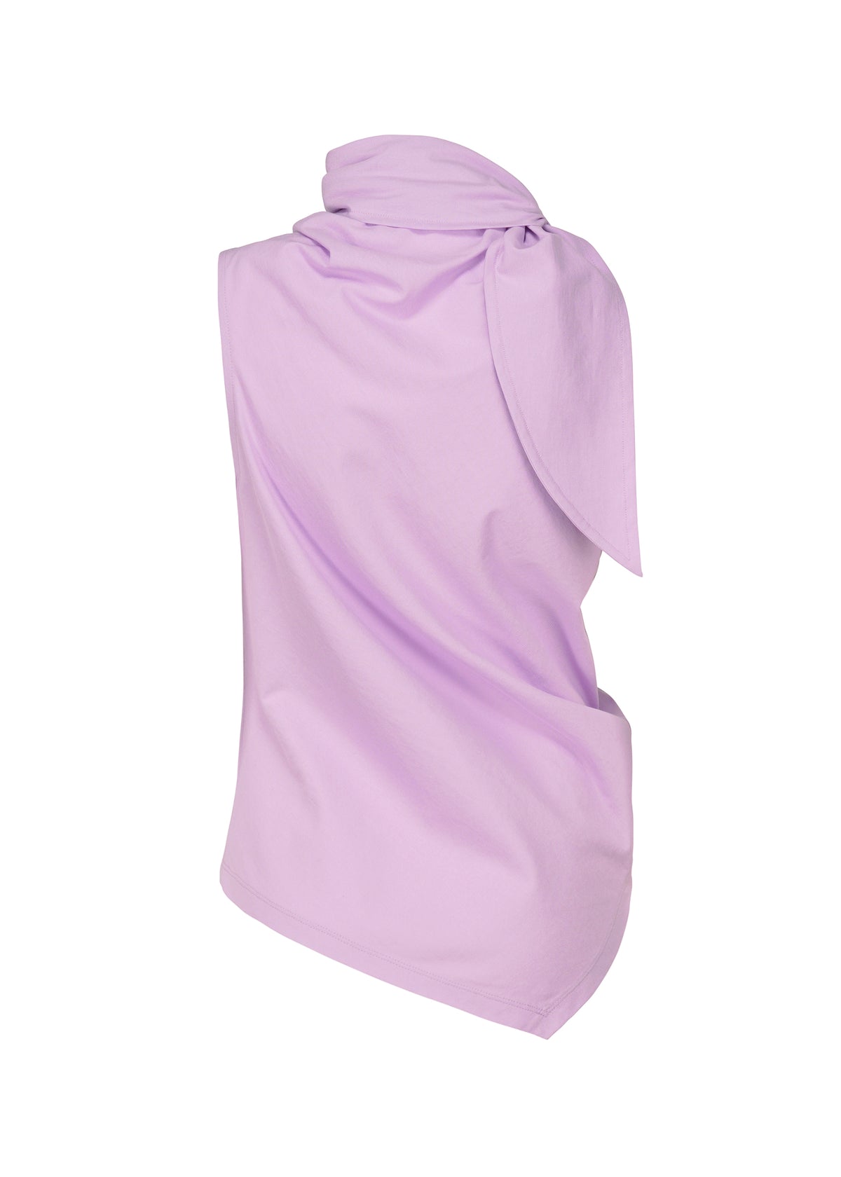 COTTON KNOT JERSEY Top White