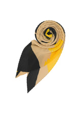 A product shot of the ISSEY MIYAKE VIGOR PLEATS STOLE stole in beige-hued (46).