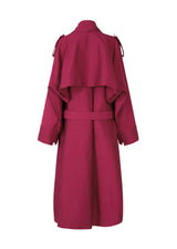 ENCLOTHE WASHI AND WOOL Coat Boneset Bordeaux