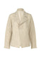 WARM PLEATS Jacket White-Hued