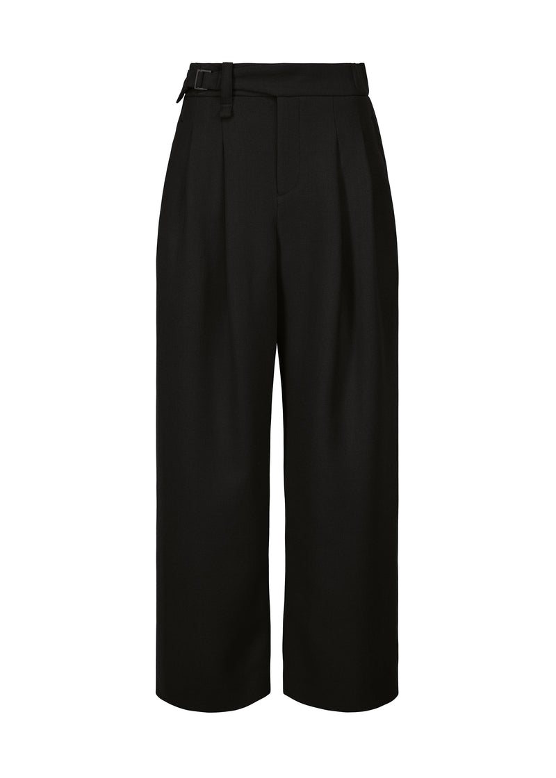 A product shot of the ISSEY MIYAKE ENTWINE trousers in black (15).