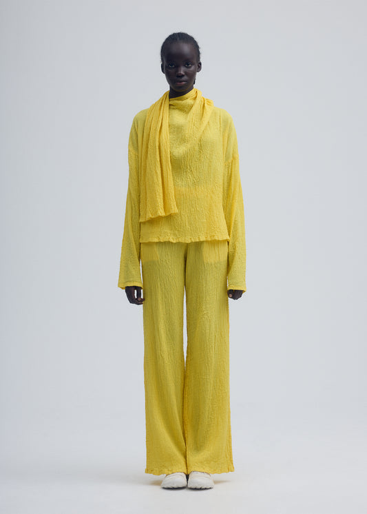 KARAMI WOOL Trousers Patrinia Yellow