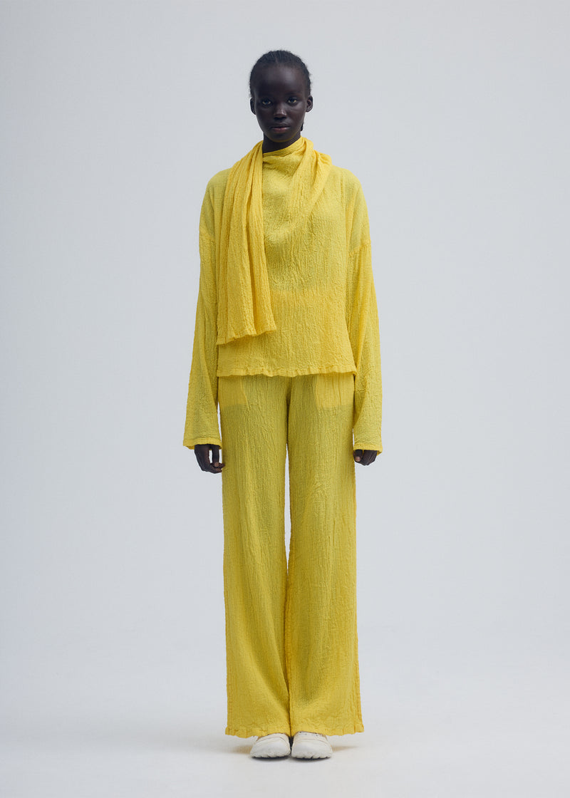 KARAMI WOOL Trousers Patrinia Yellow