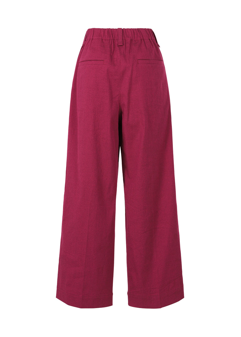 ENCLOTHE WASHI AND WOOL Trousers Boneset Bordeaux