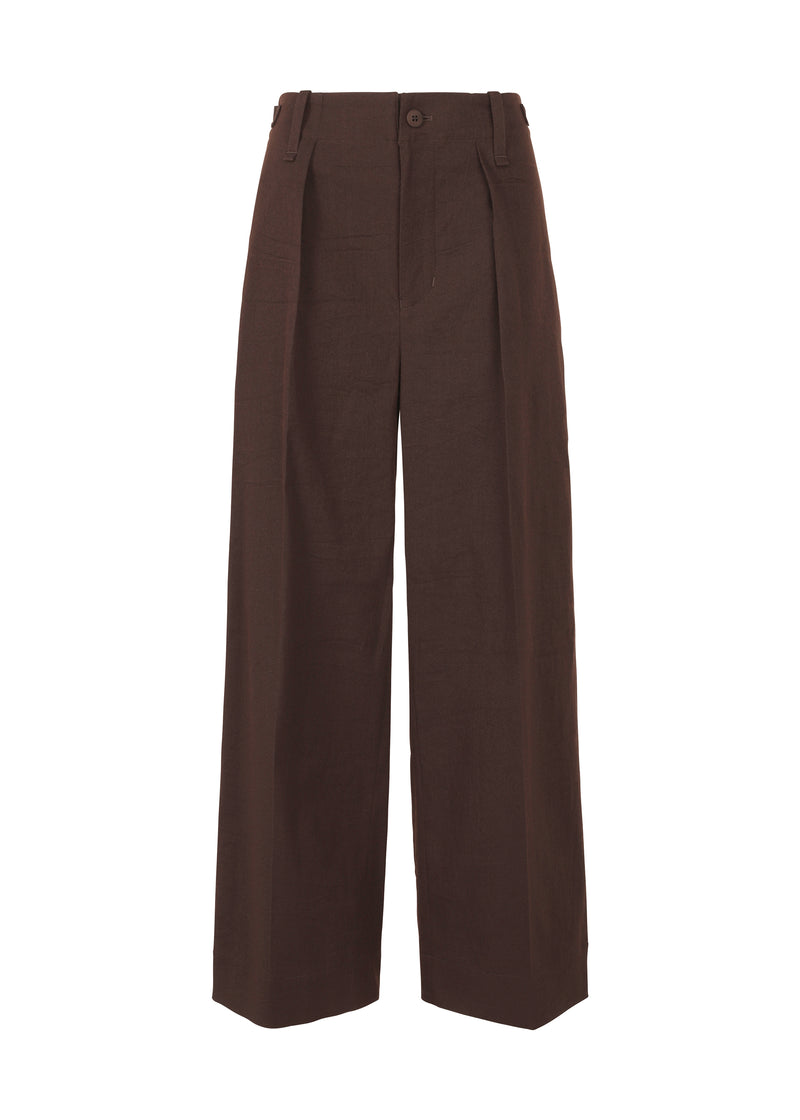 WASHI WOOL STRETCH U Trousers Boneset Bordeaux