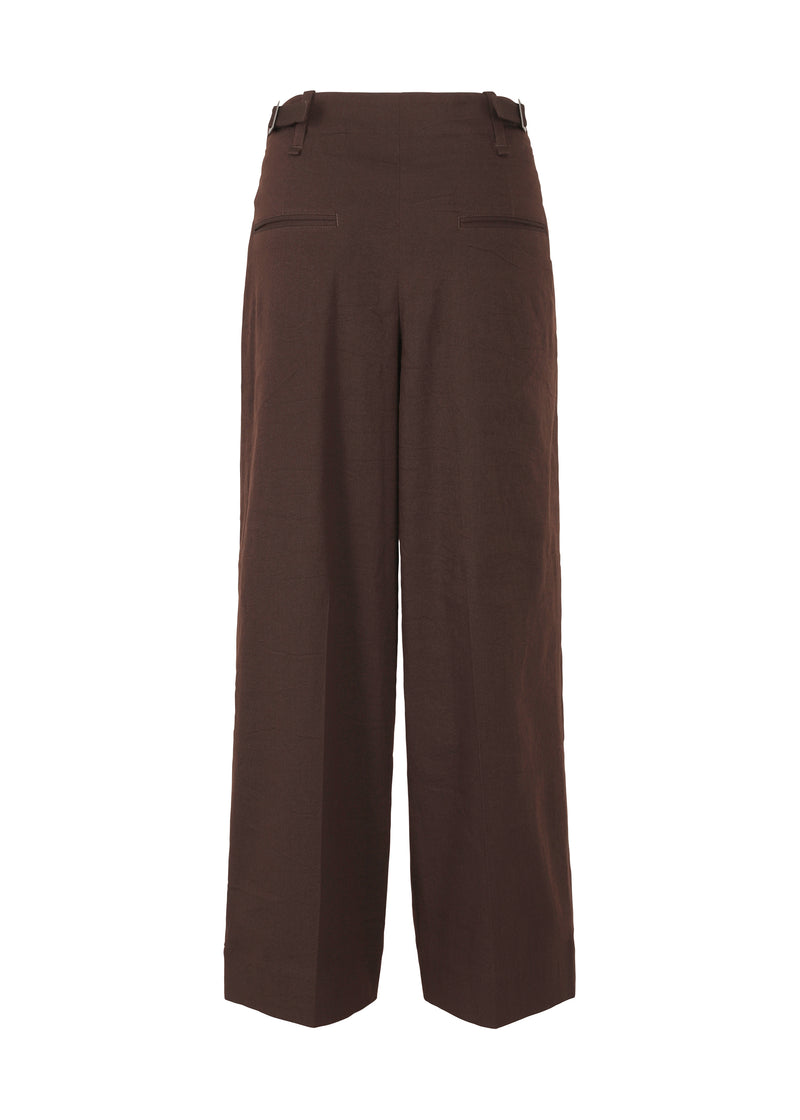 WASHI WOOL STRETCH U Trousers Boneset Bordeaux