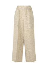 A product shot of the ISSEY MIYAKE WARM PLEATS trousers in white-hued (07).