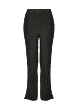 A product shot of the ISSEY MIYAKE NUANCE PLEATS SOLID trousers in black (15).