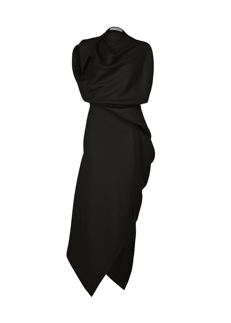 A product shot of the ISSEY MIYAKE ENTWINE dress in black (15).