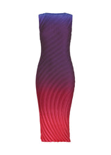 A product shot of the ISSEY MIYAKE NUANCE PLEATS dress in afternoon (94).