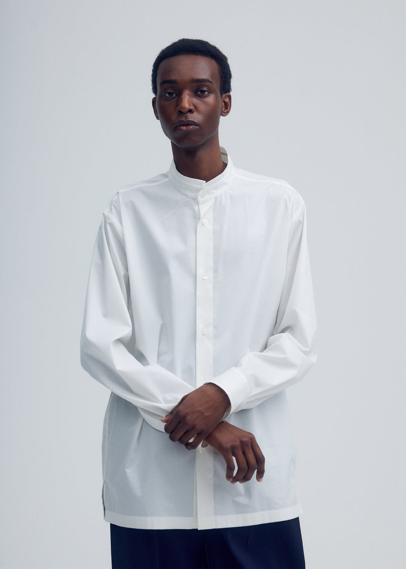 COTTON STRETCH U Shirt Frost White