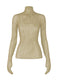 CHIFFON TWIST 3 Top Kudzu Khaki