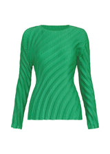 NUANCE PLEATS SOLID Shirt Winter Green