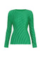 NUANCE PLEATS SOLID Shirt Winter Green