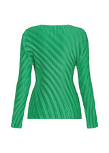 NUANCE PLEATS SOLID Shirt Winter Green