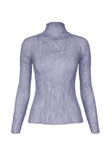 A product shot of the ISSEY MIYAKE  CHIFFON TWIST 1 top in asagao purple (85)