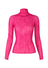 A product shot of the ISSEY MIYAKE CHIFFON TWIST 3 top in day pink (28).