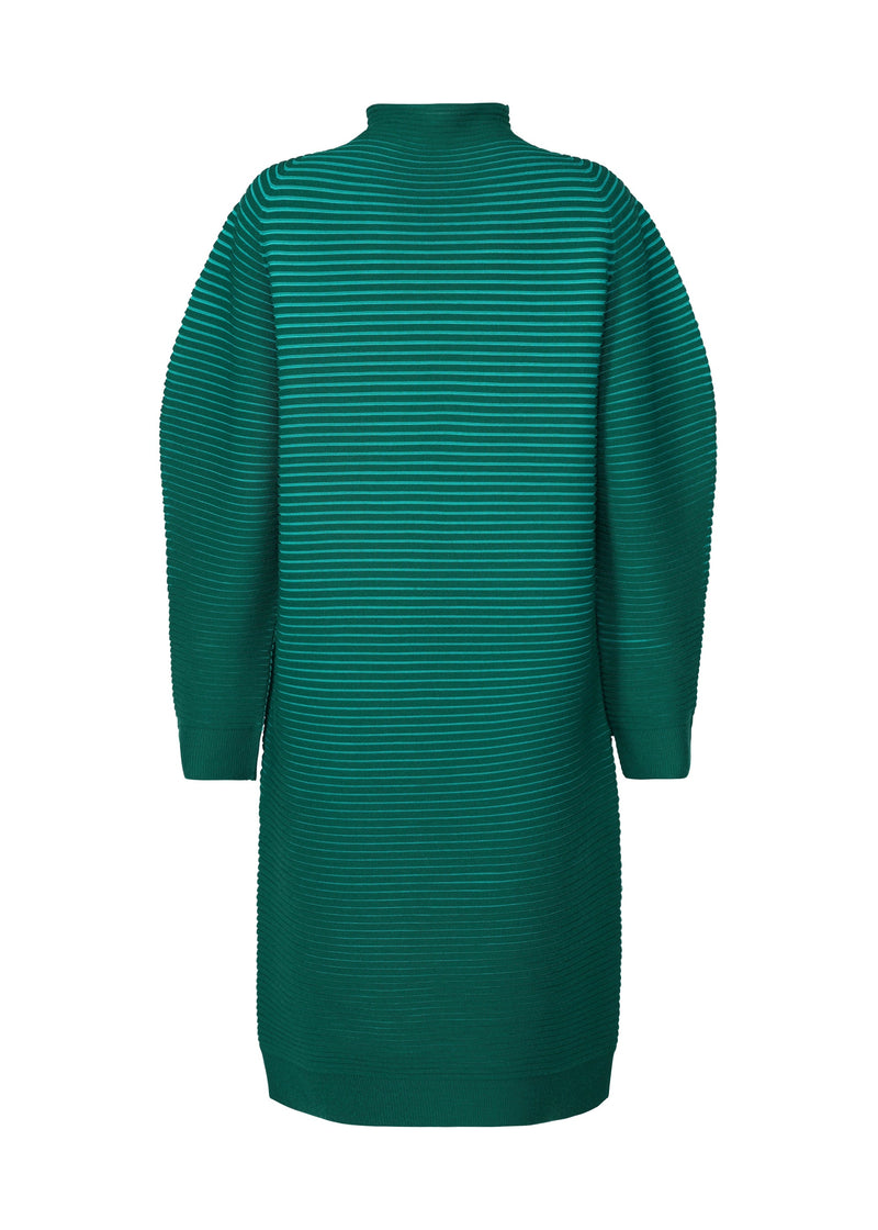 A detail shot of the ISSEY MIYAKE CIRCLE KNIT dress.