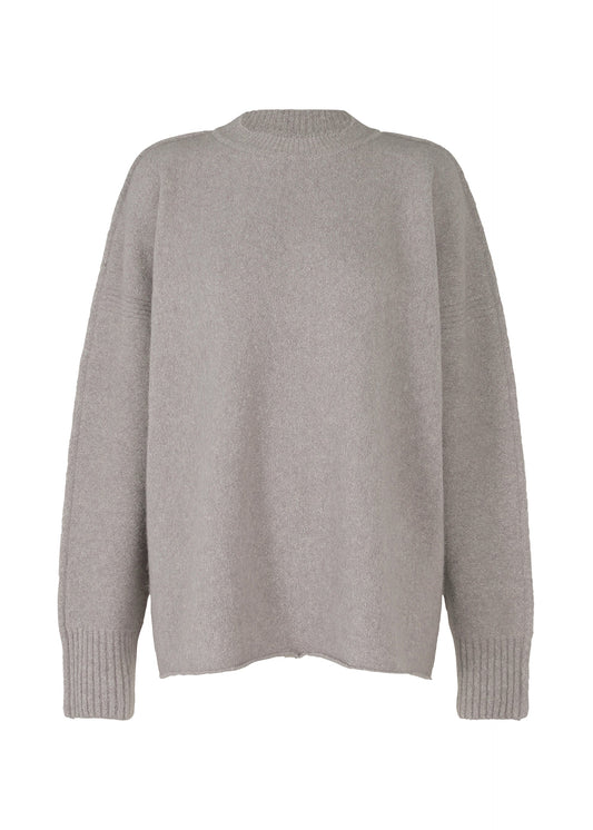 COTTON ALPACA KNIT Top Grey