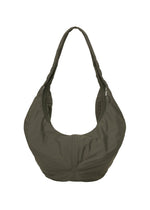 A product shot of the ISSEY MIYAKE PAPER BALLOON bag in charcoal (14).