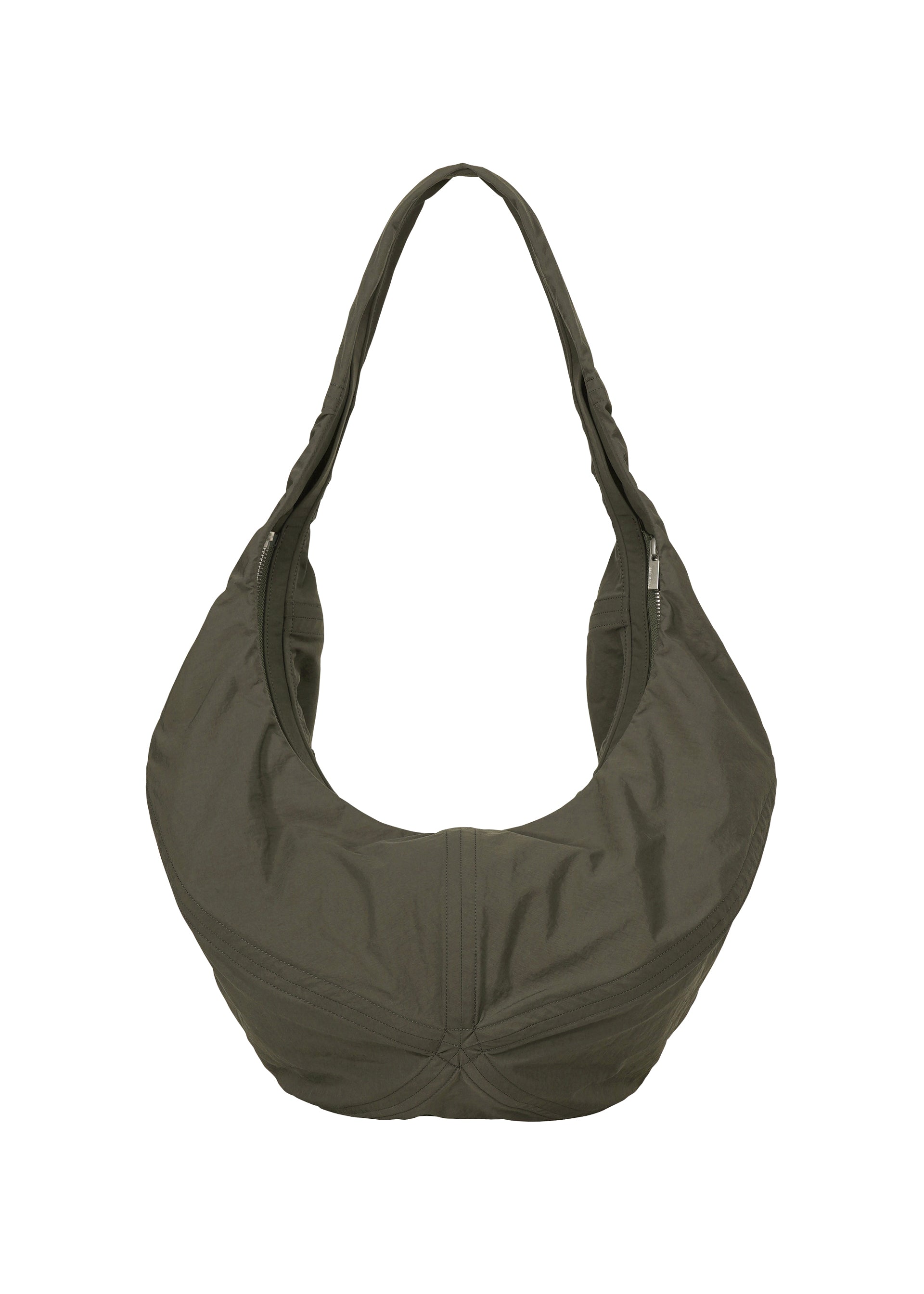 A product shot of the ISSEY MIYAKE PAPER BALLOON bag in charcoal (14).