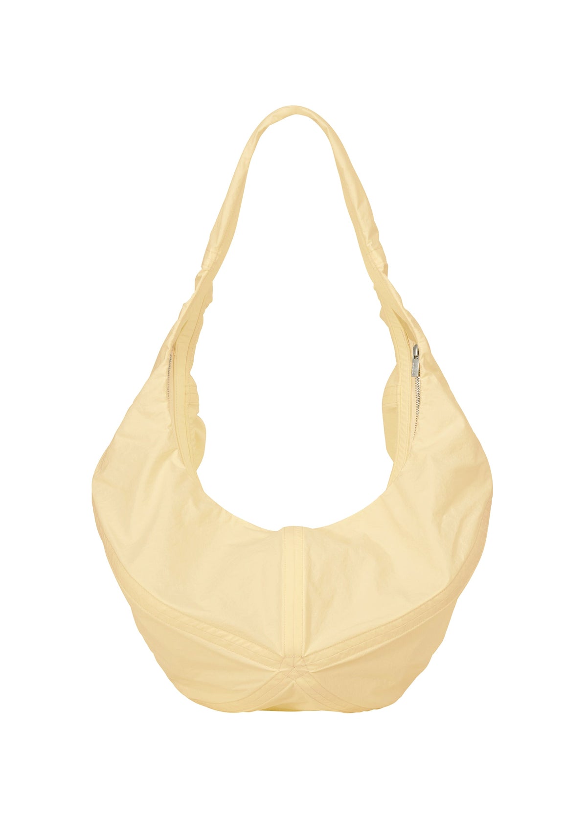 A product shot of the ISSEY MIYAKE PAPER BALLOON bag in pytalos yellow (50).